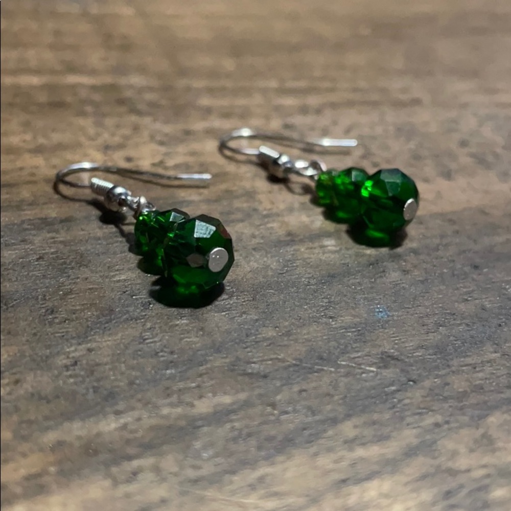 Homemade Earrings (christmas tree)